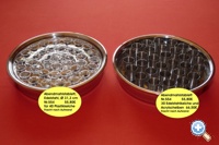 Abendmahlstablett mit Plastik- oder Edelstahlkelchen